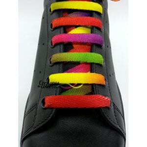 Cordon Plano Impreso Arcoiris Special Rainbow Tubelaces