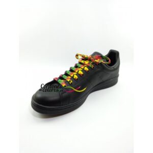 Cordon Plano Impreso Camuflaje Rasta Special Camo Rasta Tubelaces