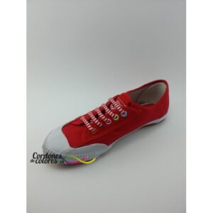 Cordon Ovalado Impreso Rojo Blanco Padded Carnival