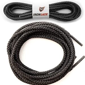Cordon Redondo Extra Fuerte Iron Negro