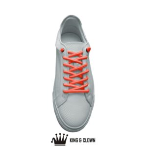 Cordones Elásticos Adaptable Naranja Fluor