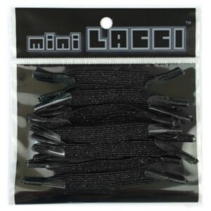 Cordones Elasticos mini LACCI Negro Glitter