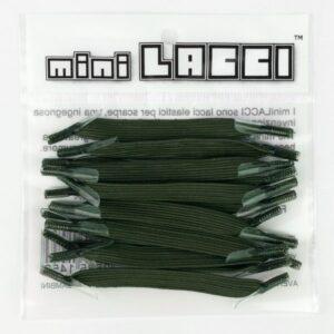 Cordones Elásticos mini LACCI Verde Oscuro