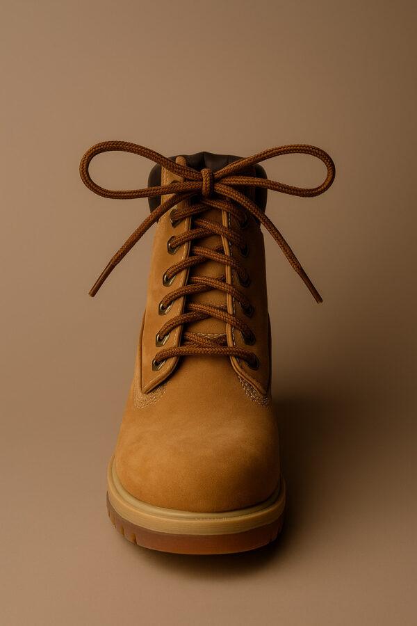 Cordones Redondos Gruesos Vestir Marron Cool Dress Brown - Imagen 2
