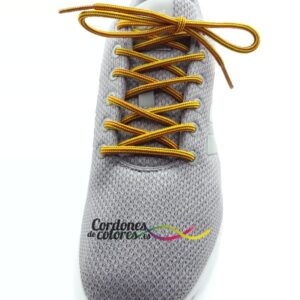 Cordones Redondos Panama King and Clown Amarillo Marrón