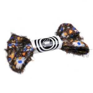Cordones Planos Estampados Flores Marrón Azul