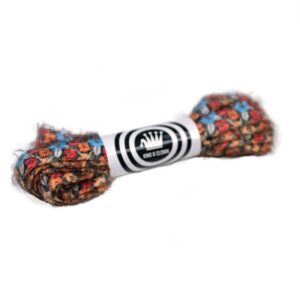 Cordones Planos Estampados Flores Rojo Naranja Azul