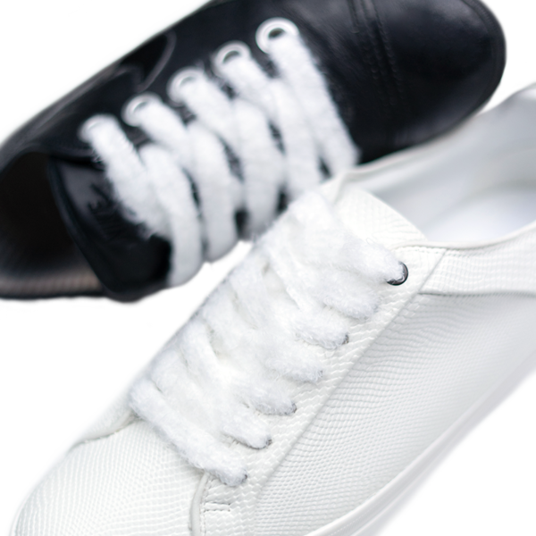 Cordones Pelo Largo Blanco