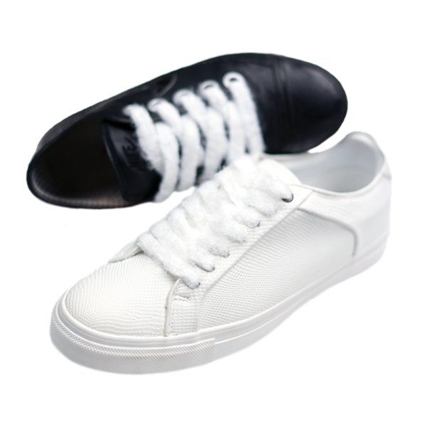 Cordones Pelo Largo Blanco