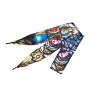 Cordones Planos Estampados Raso Angeles