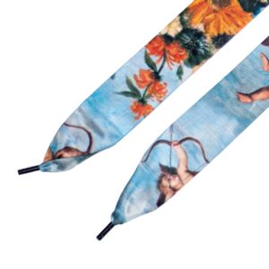 Cordones Planos Estampados Raso Cupido