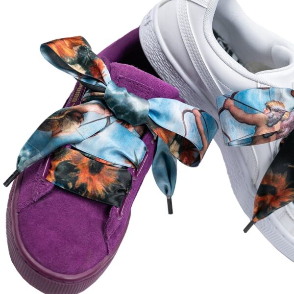 Cordones Planos Estampados Raso Cupido