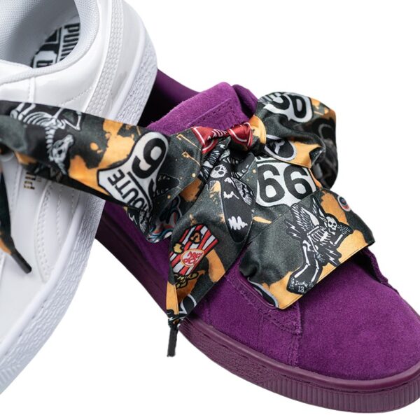 Cordones Planos  Estampados Raso Danger