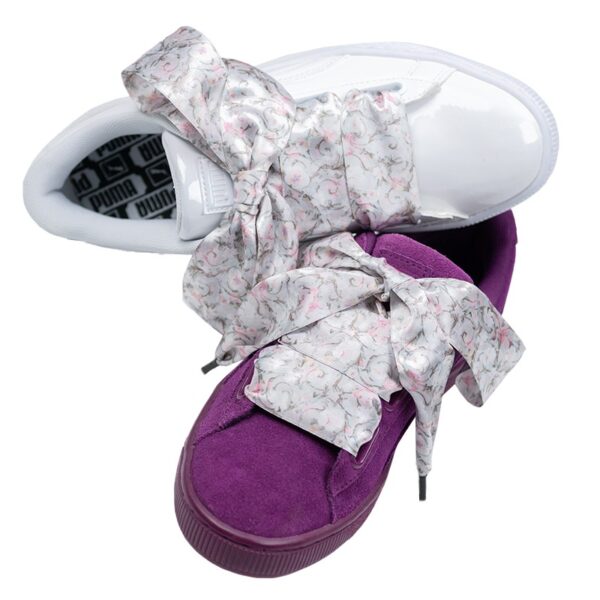 Cordones Planos Estampados Raso Flores Rosas