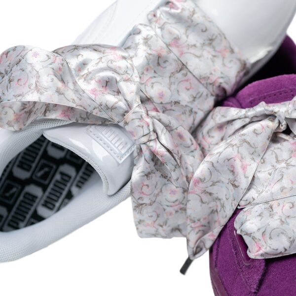Cordones Planos Estampados Raso Flores Rosas