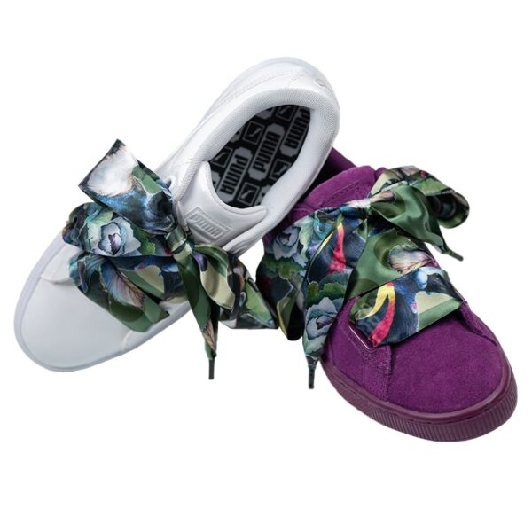 Cordones Planos Estampados Raso Pajaros