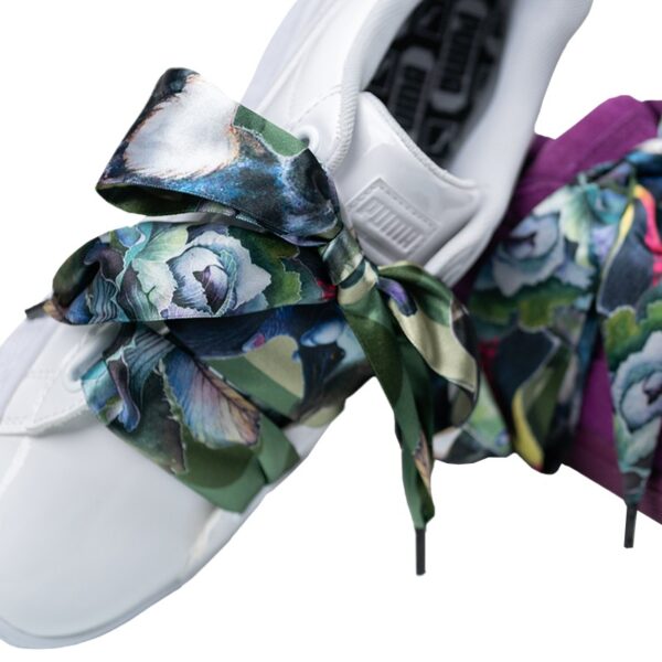 Cordones Planos Estampados Raso Pajaros