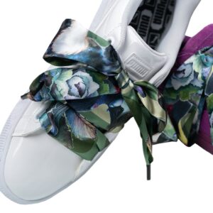 Cordones Planos Estampados Raso Pajaros
