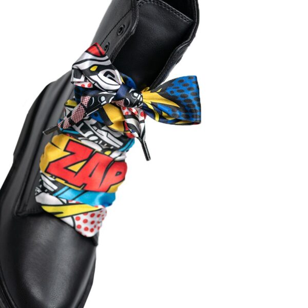 Cordones Planos Estampados Raso Pop