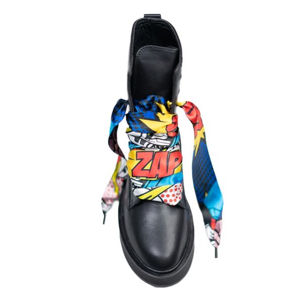 Cordones Planos Estampados Raso Pop