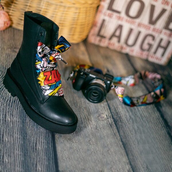 Cordones Planos Estampados Raso Pop