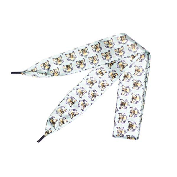 Cordones Planos Estampados Raso Tigres