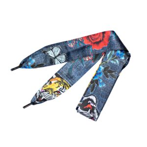 Cordones Planos Estampados Raso Tigres y Mariposas