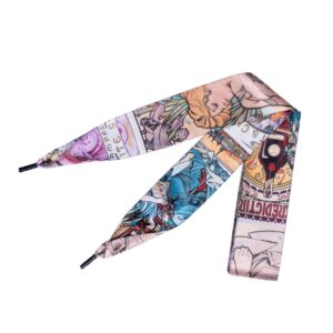 Cordones Planos Estampados Raso Vintage.