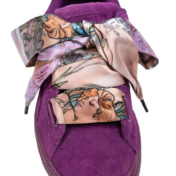 Cordones Planos Estampados Raso Vintage.