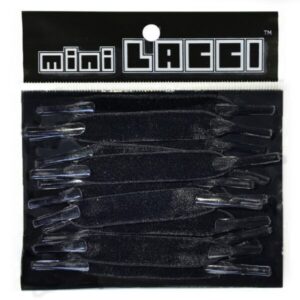 Cordones Elásticos mini LACCI Terciopelo Negro