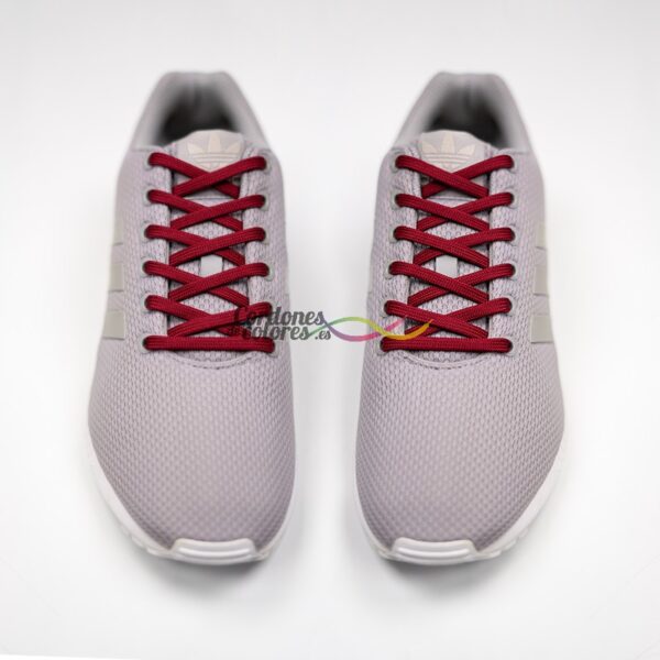 Cordones Planos Sport Granate 120