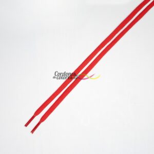 Cordones Planos Sport Rojo 120