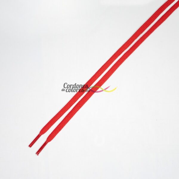 Cordones Planos Sport Rojo 120