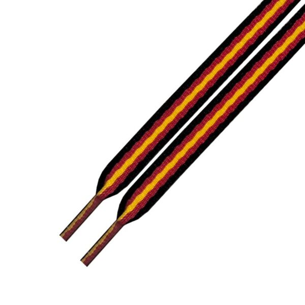 Cordones Planos Bandera España Negra 110cm