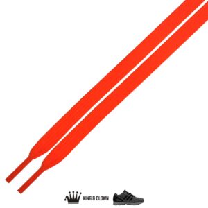 Cordones Planos Sport Naranja Fluor